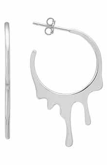 Queen Jewels Melting Hoop Earrings