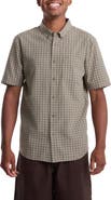 Volcom Brewster Check Short Sleeve Button-Down Shirt