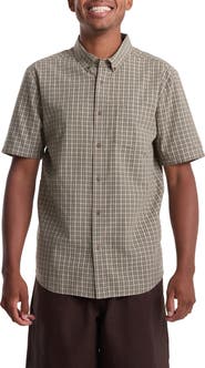 Volcom Brewster Check Short Sleeve Button-Down Shirt