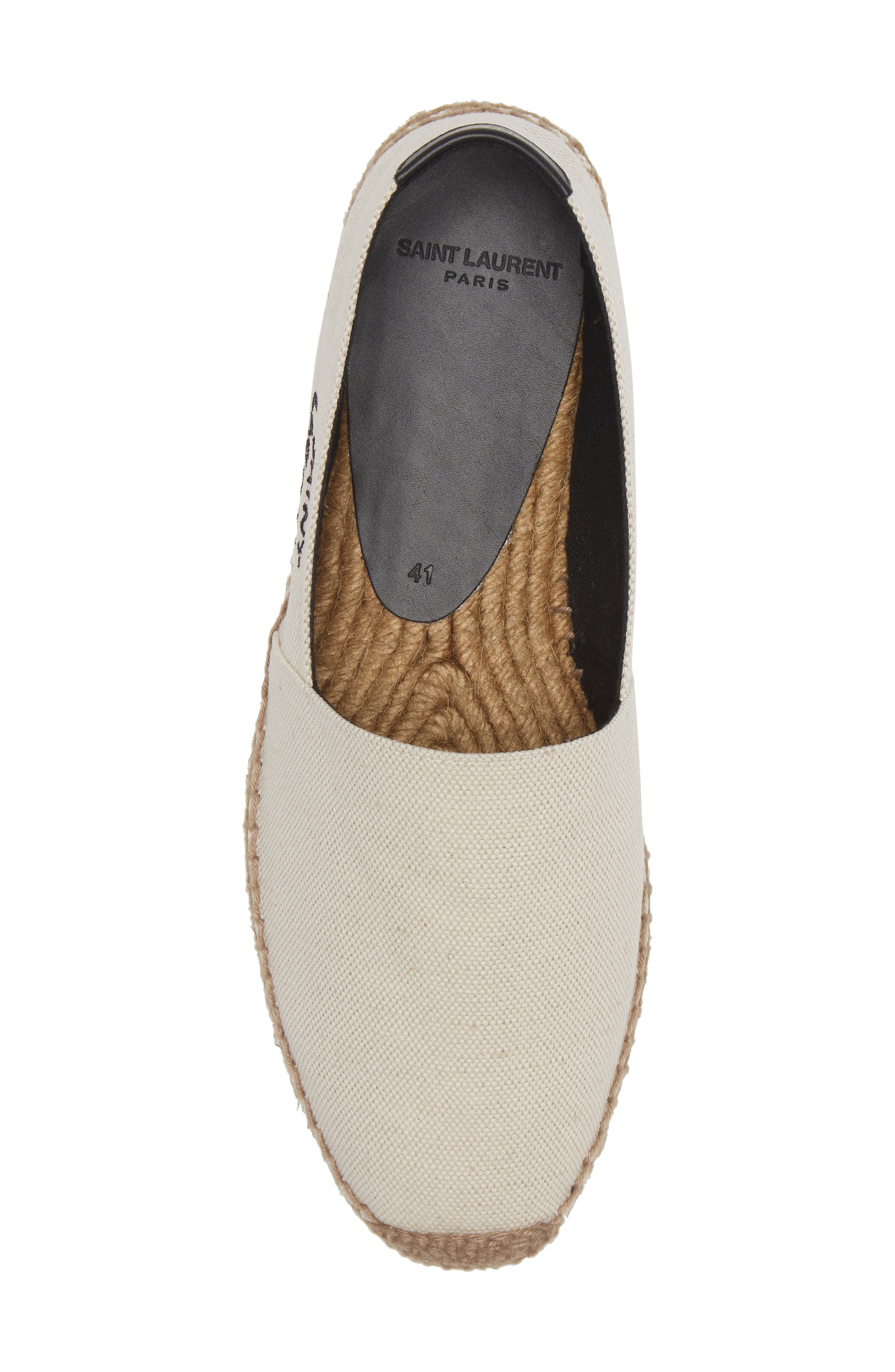 Saint Laurent Embroidered Espadrille Slip-On, Alternate, color, 