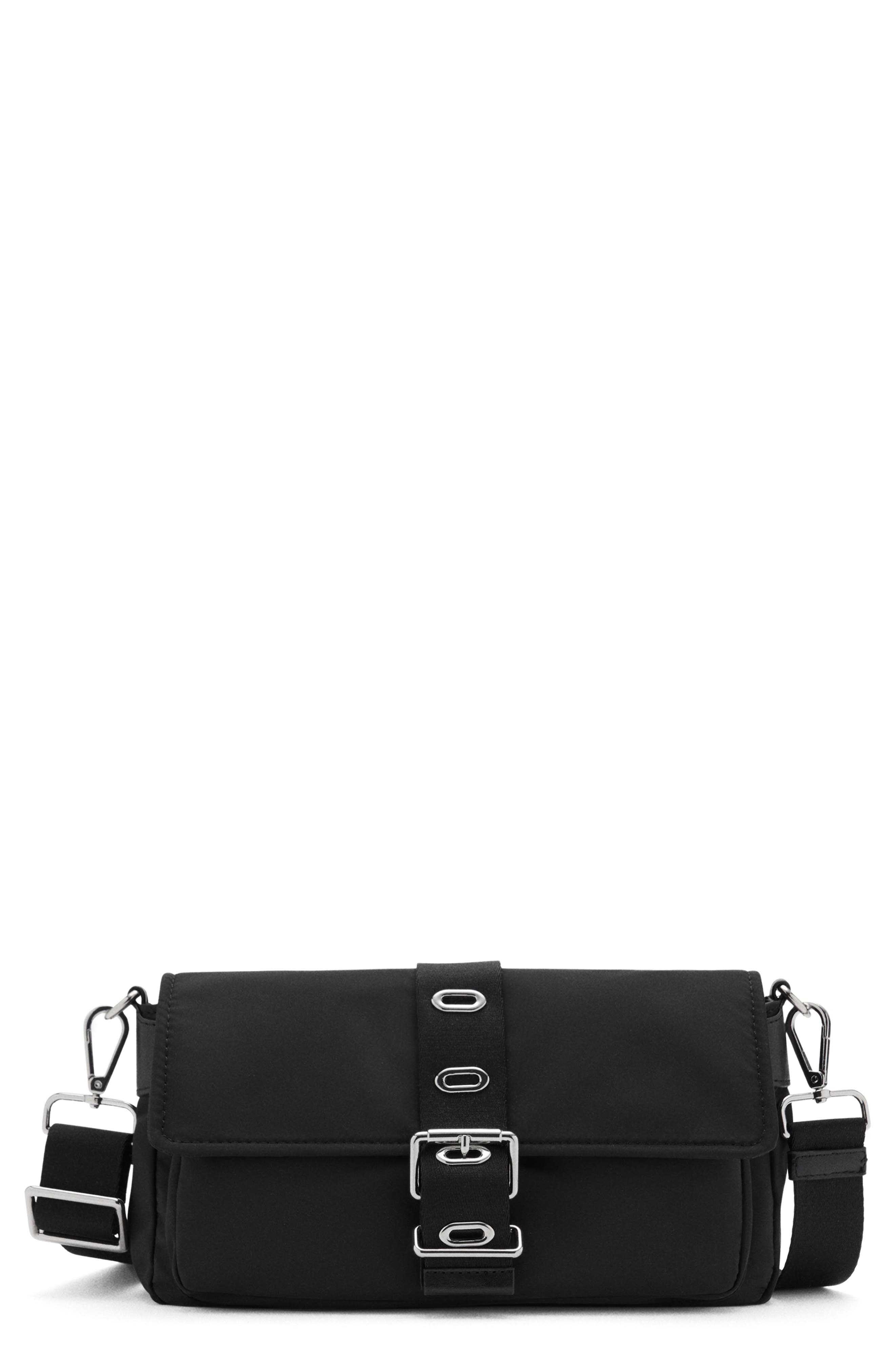 MANGO Buckle Shoulder Bag, Main, color, 