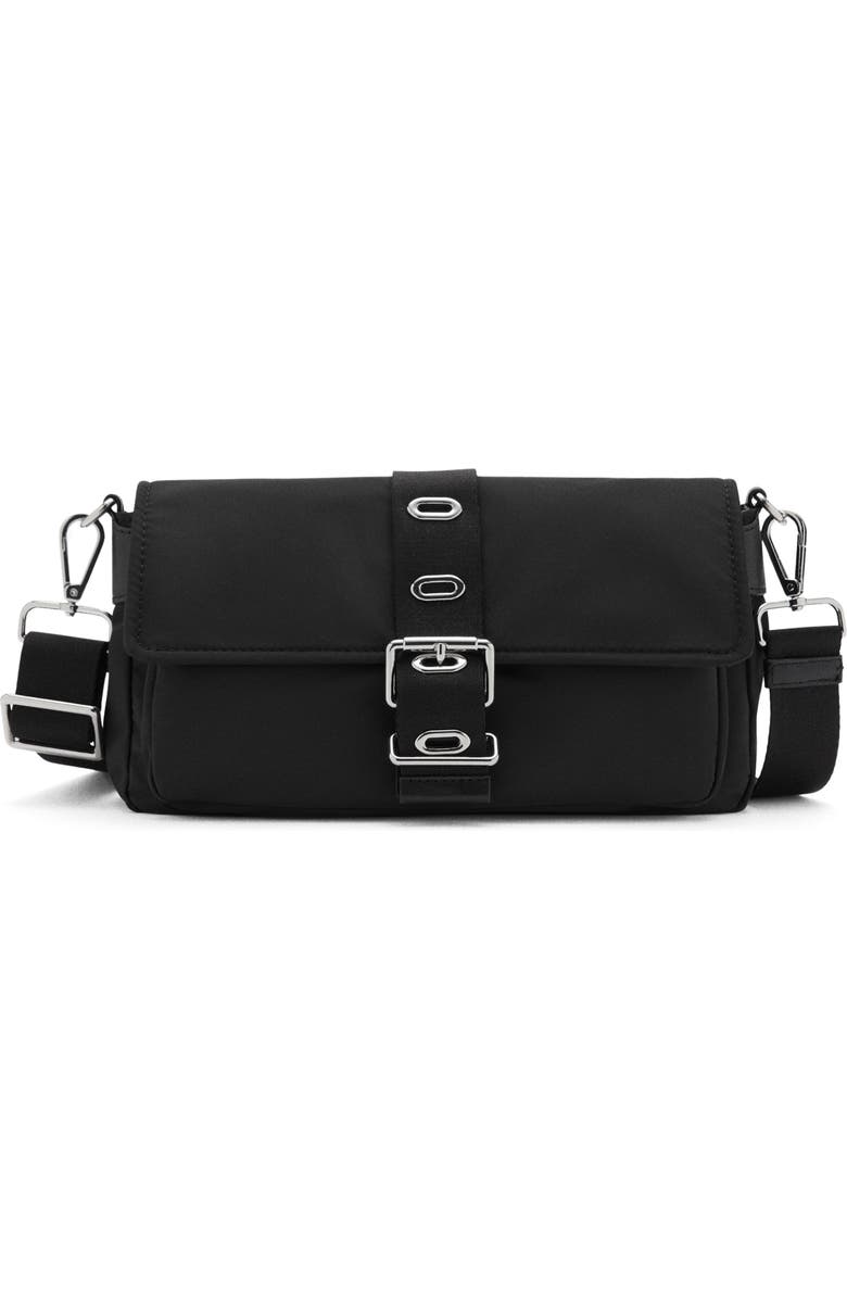 MANGO Buckle Shoulder Bag, Main, color,