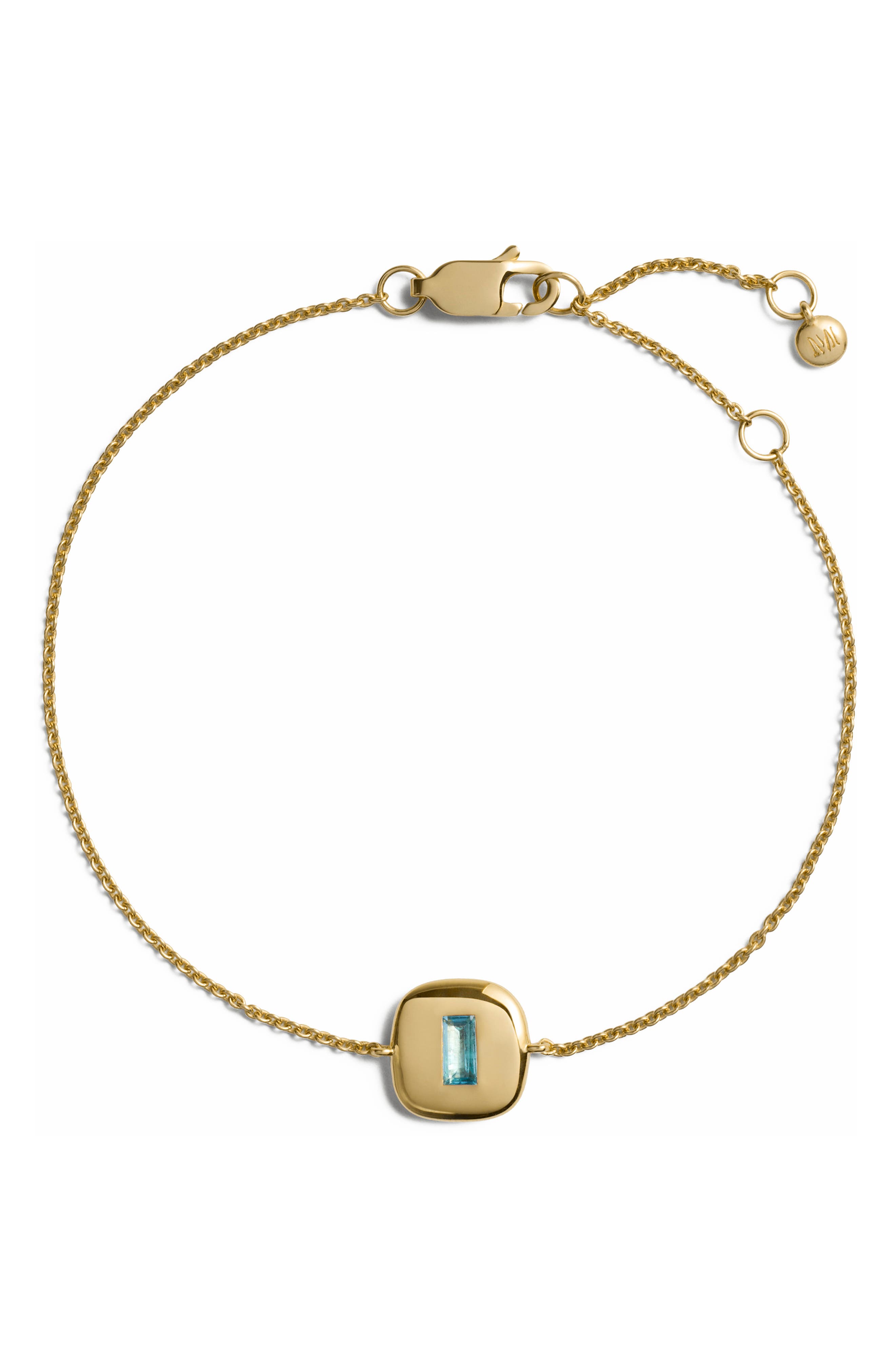 18K GOLD VERMEIL / BLUE TOPAZ