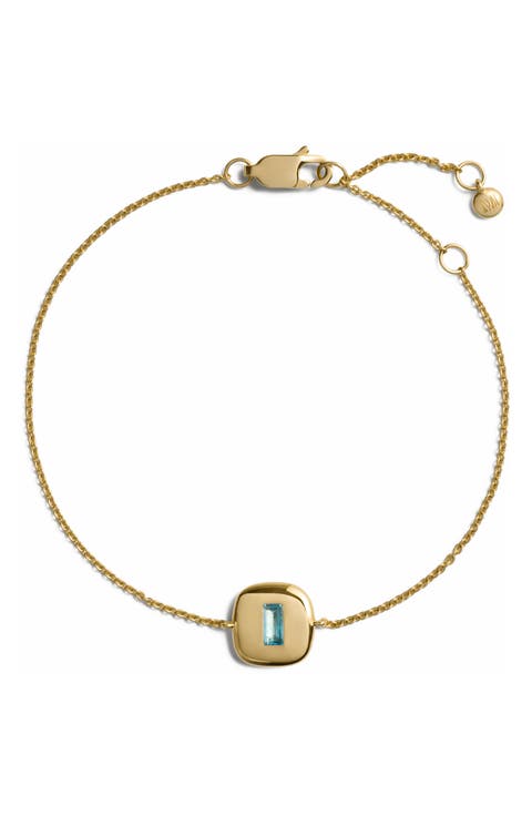 Gemdrop Chain Bracelet