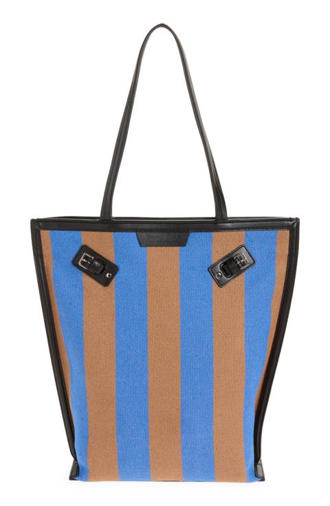 North/South Days Stripe Canvas Tote