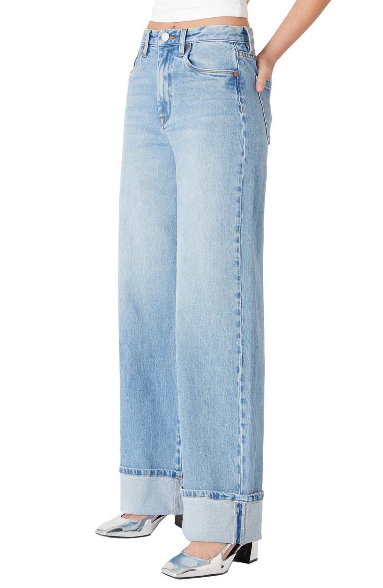 BLANKNYC Franklin Rib Cage High Waist Straight Leg Jeans, Alternate, color, Radio Star