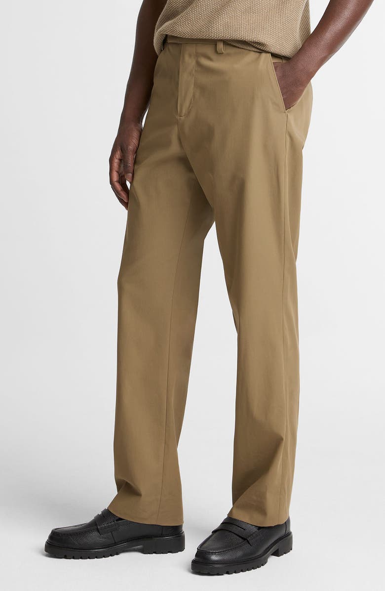 Vince Louie Flat Front Cotton Chinos, Alternate, color, Kalamata