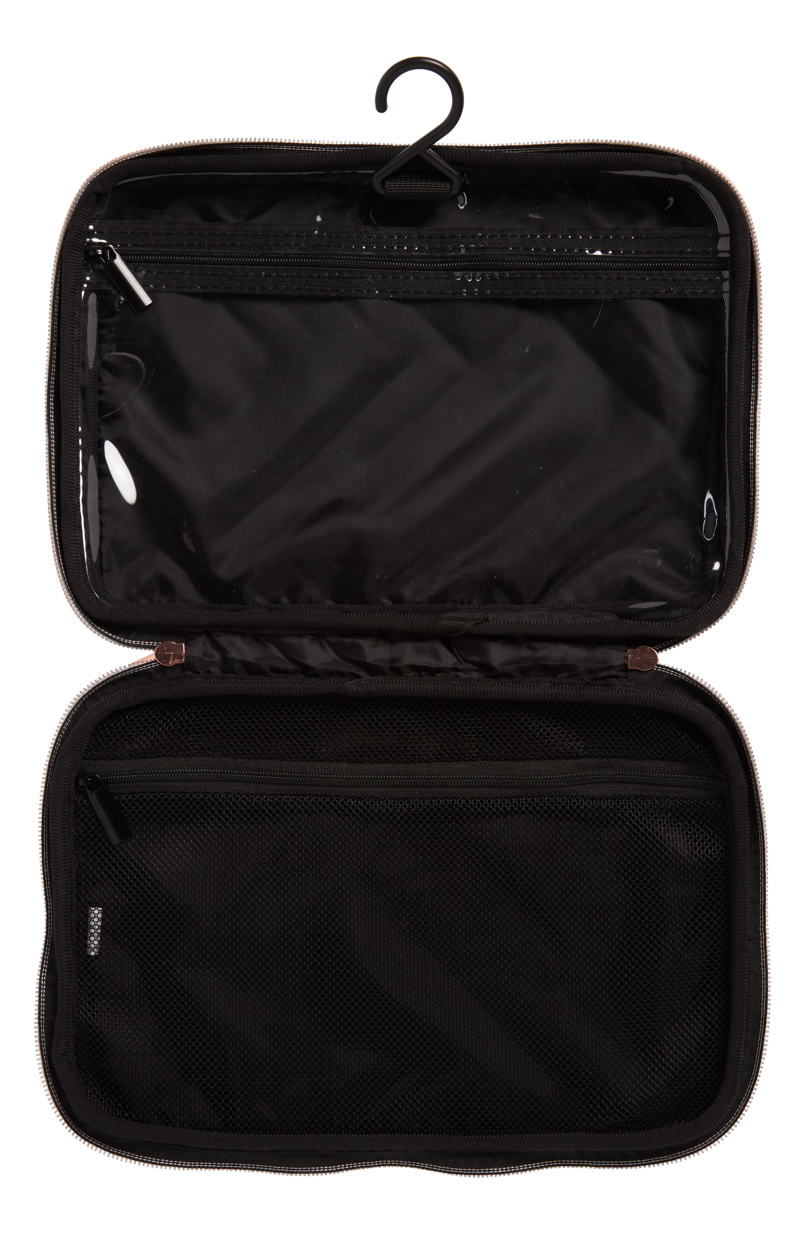 MYTAGALONGS Coco Quilt Hanging Cosmetic Case, Alternate, color, 