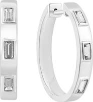 EFFY White Topaz Hoop Earrings