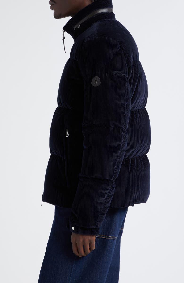 Moncler Besbre Quilted Corduroy Short Down Puffer Jacket, Alternate, color,