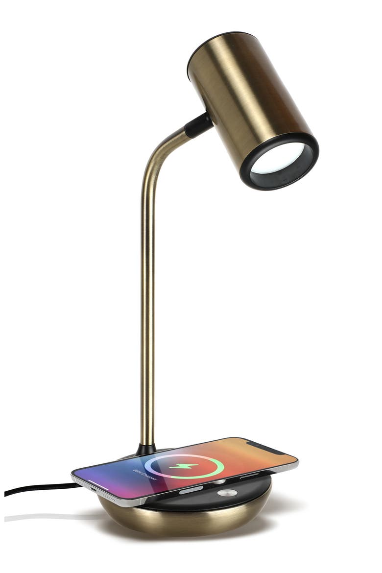 Ezra LED Table Lamp, Main, color, BRASS