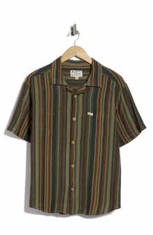 Exotica Stripe Short Sleeve Button-Up Shirt