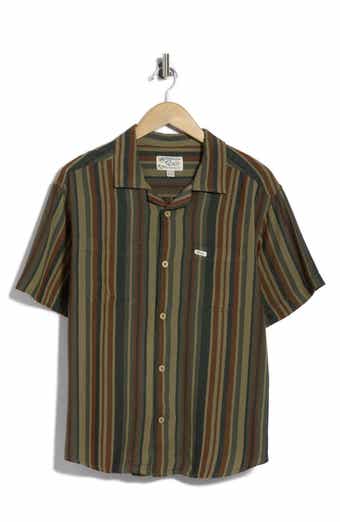 Exotica Stripe Short Sleeve Button-Up Shirt