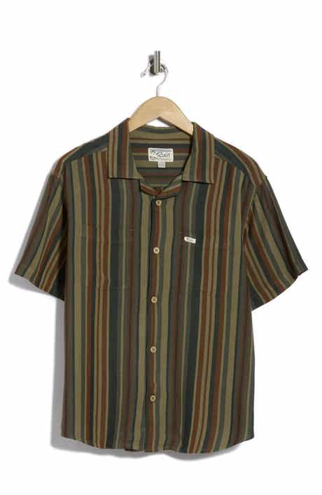 Exotica Stripe Short Sleeve Button-Up Shirt