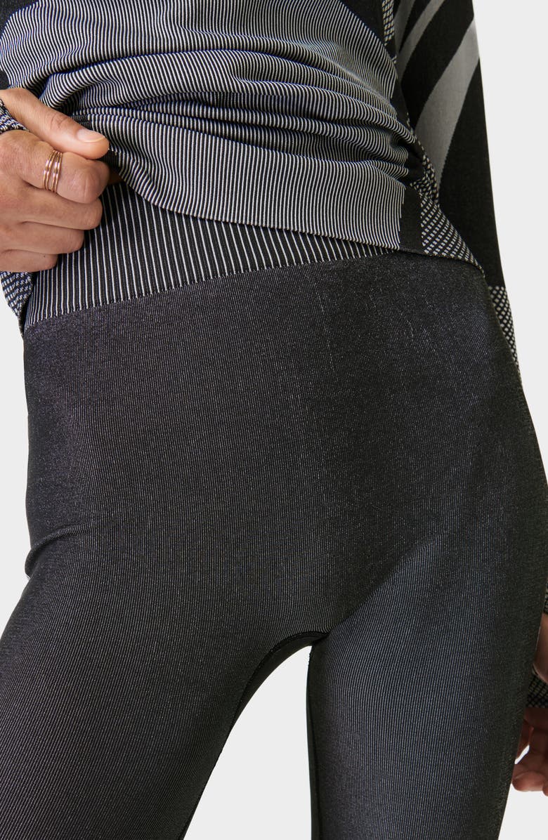 Sweaty Betty Tech Abstract Base Layer Leggings, Alternate, color, Black