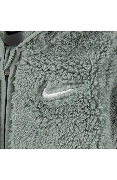 Nike High Pile Fleece Convertible Coverall In Green