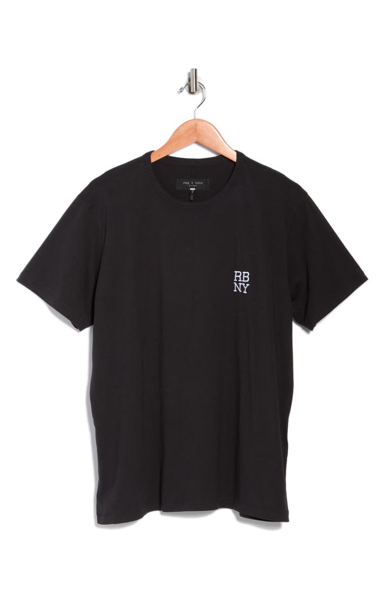 rag & bone RB NY Graphic T-Shirt, Main, color, Black