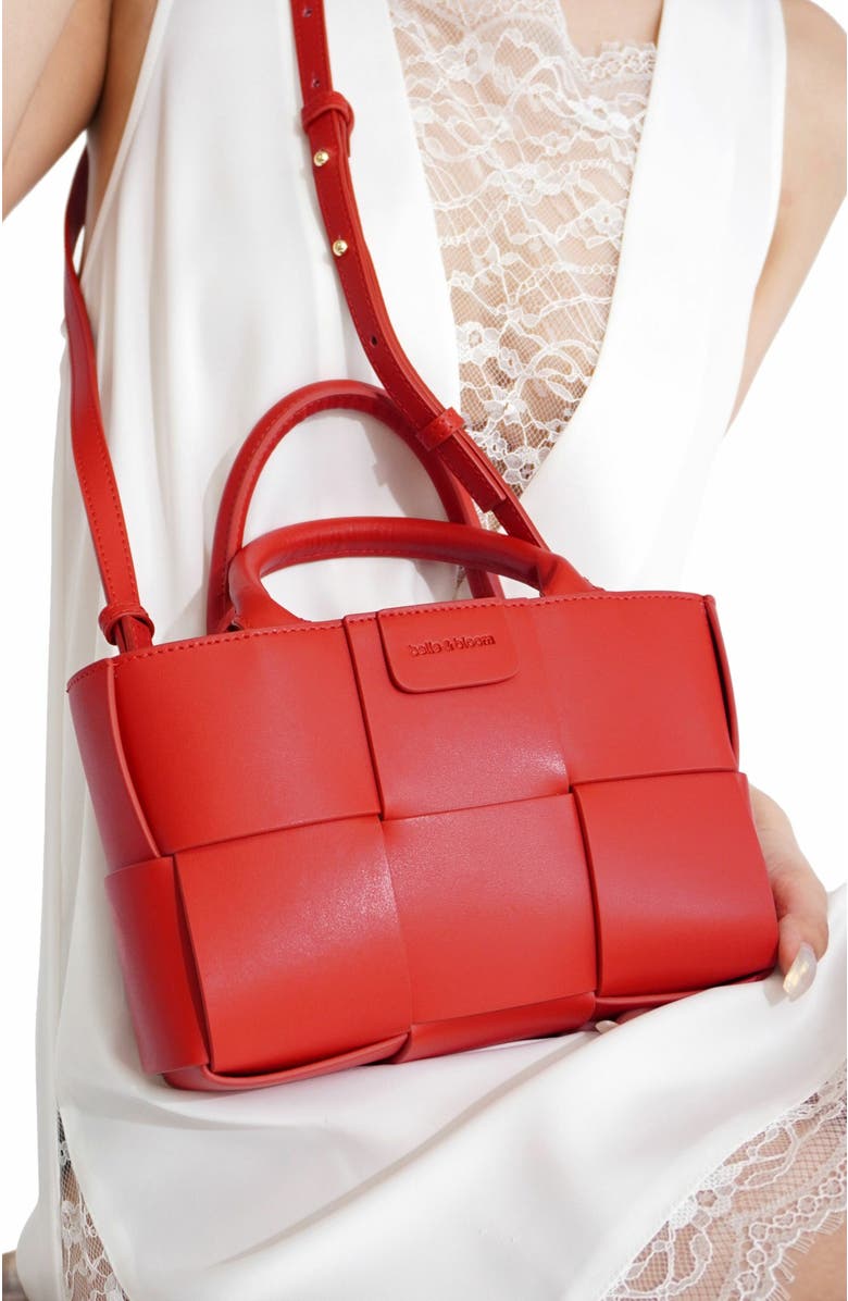 Belle & Bloom Little Love Woven Crossbody Bag, Alternate, color, Red