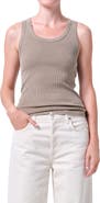 AGOLDE Poppy Scoop Neck Rib Tank
