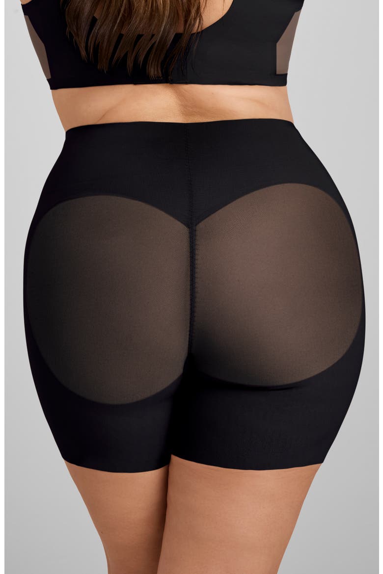 Meshsculpt Mid Rise Shaper Shorts, Alternate, color, VAMP