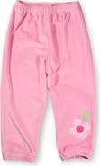 Florence Eiseman Velour Jogger Pants With Flower