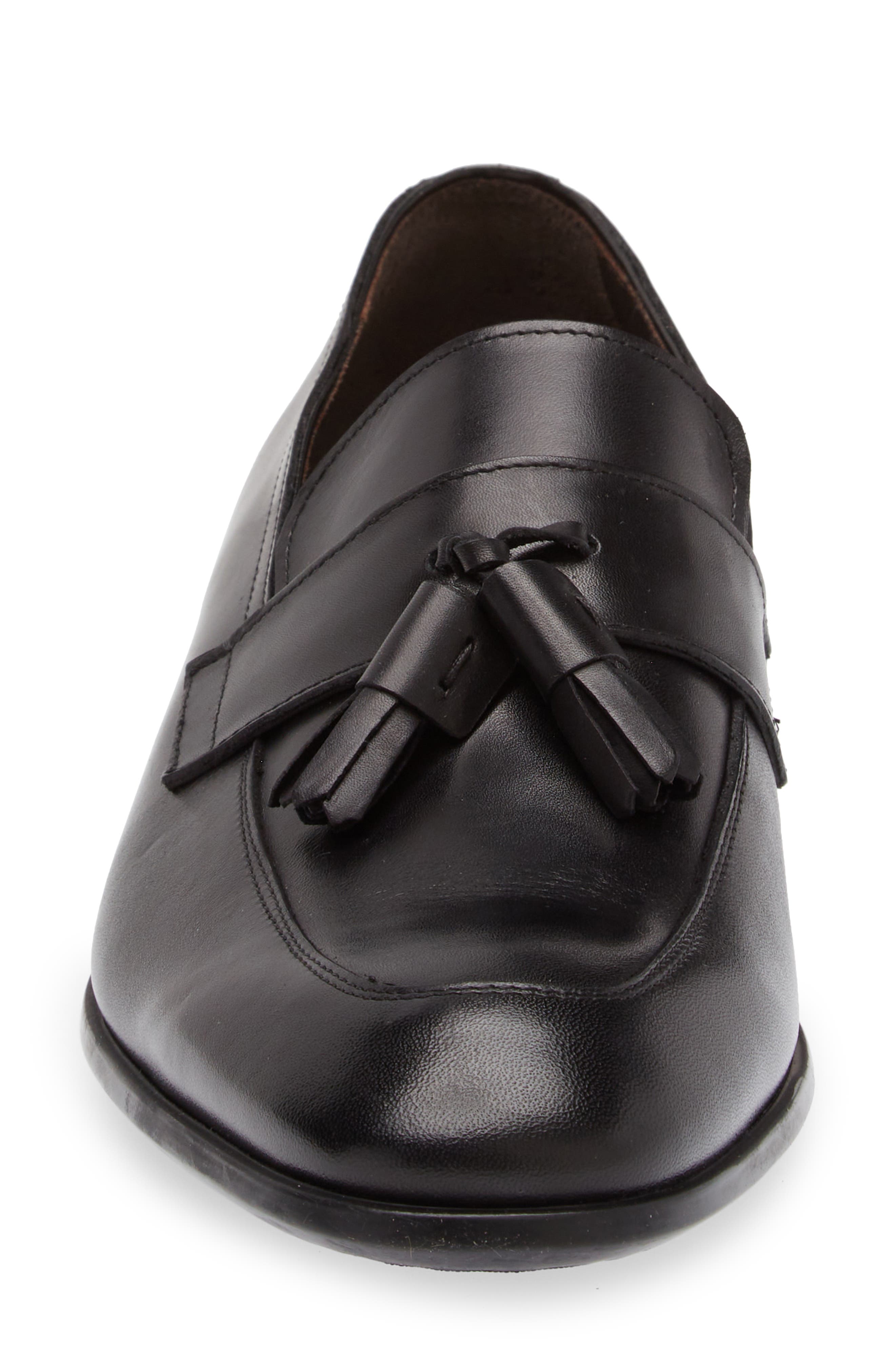 M BY BRUNO MAGLI Glen Tassel Loafer, Alternate, color, Black
