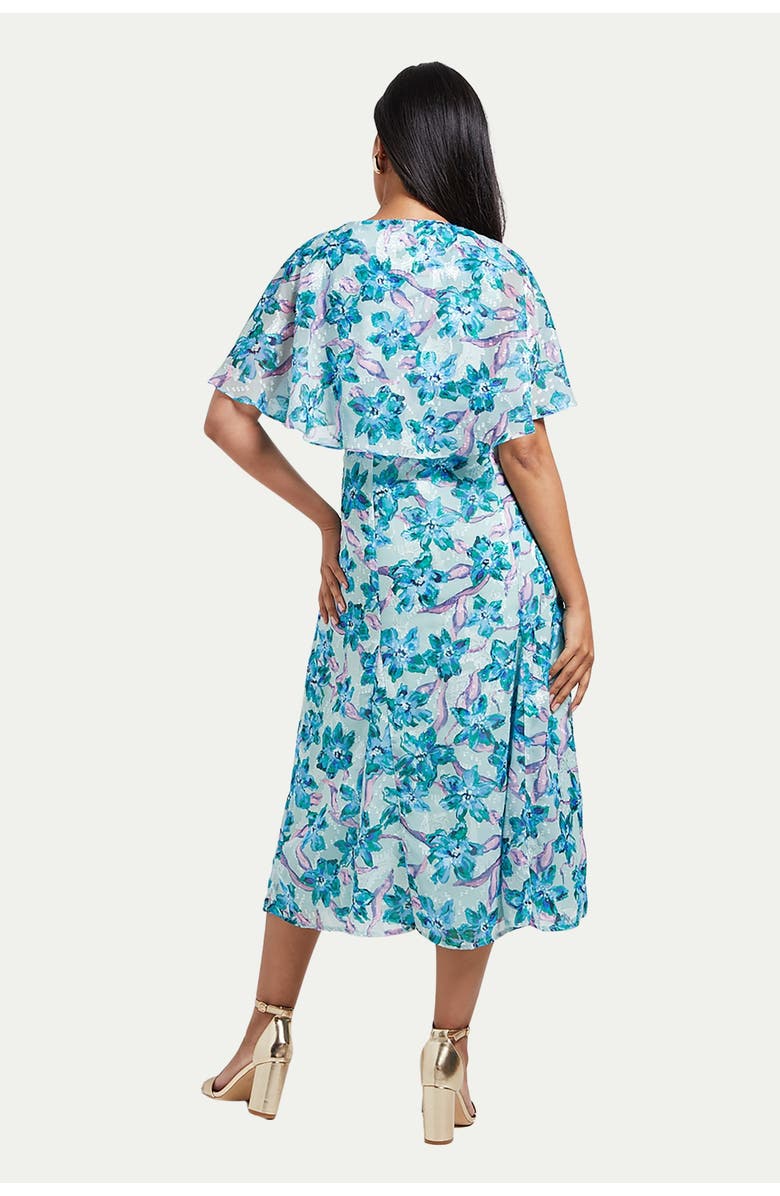 Wallis Petite Floral Midi Dress, Alternate, color, Mint