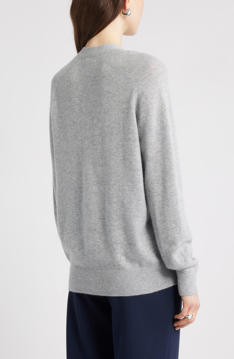 Nordstrom Cashmere V-Neck Cardigan, Alternate, color, Grey Silk Heather