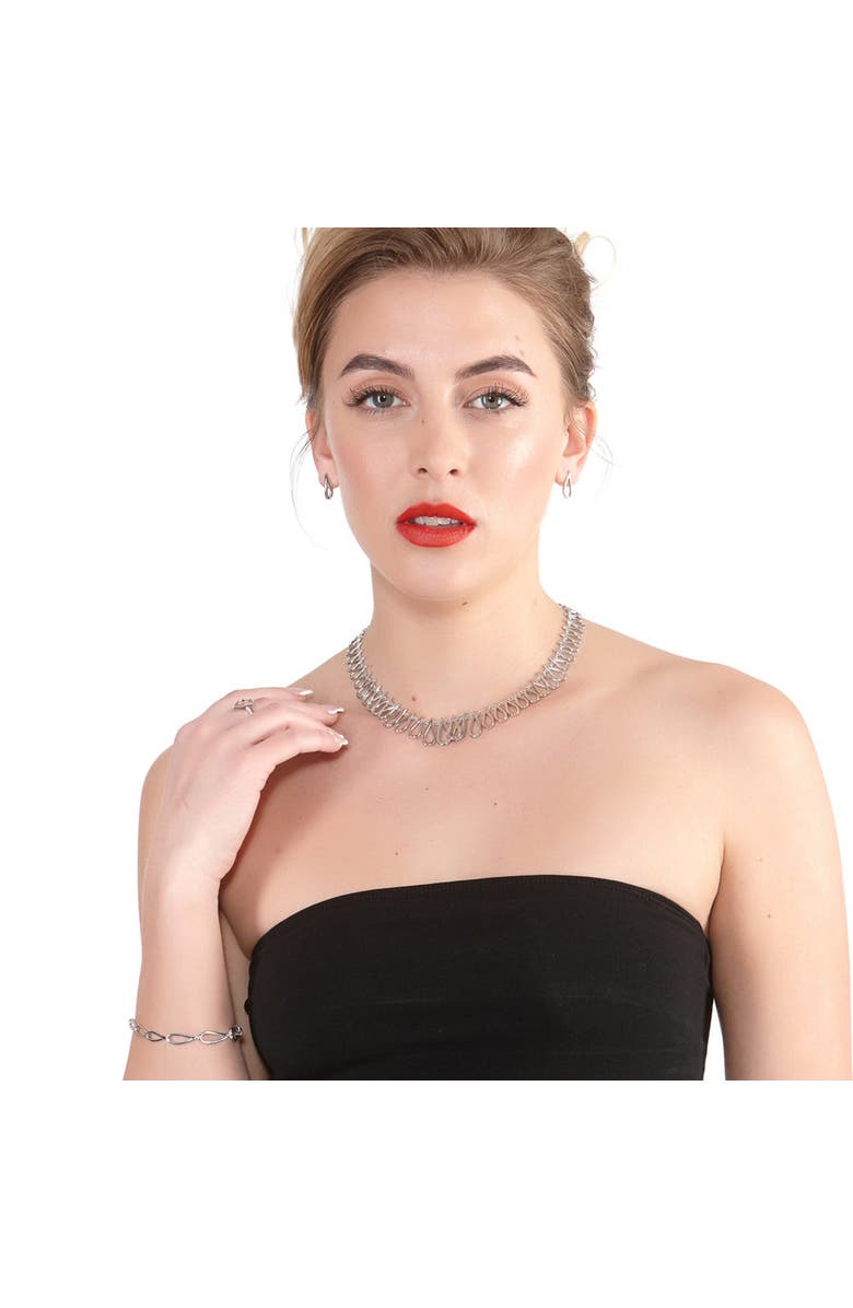 Lucy Quartermaine Petal Studs, Alternate, color, Sterling Silver