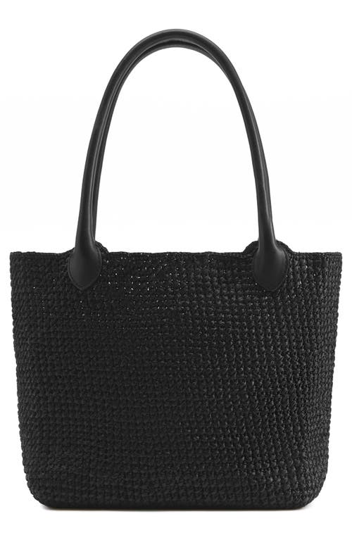 Helen Kaminski Ampara Woven Tote Bag In Charcoal/black