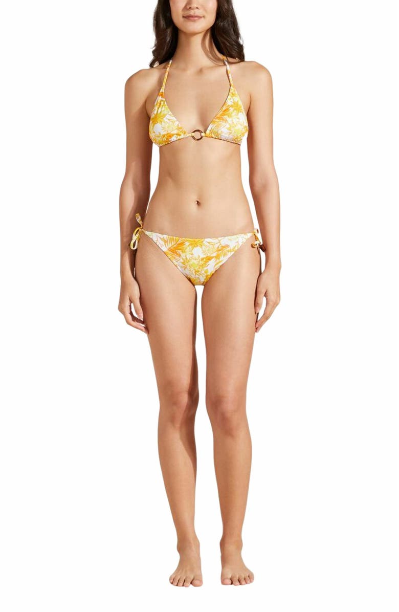 Vilebrequin Women's Tahiti Flowers Triangle Bikini Top, Main, color, 