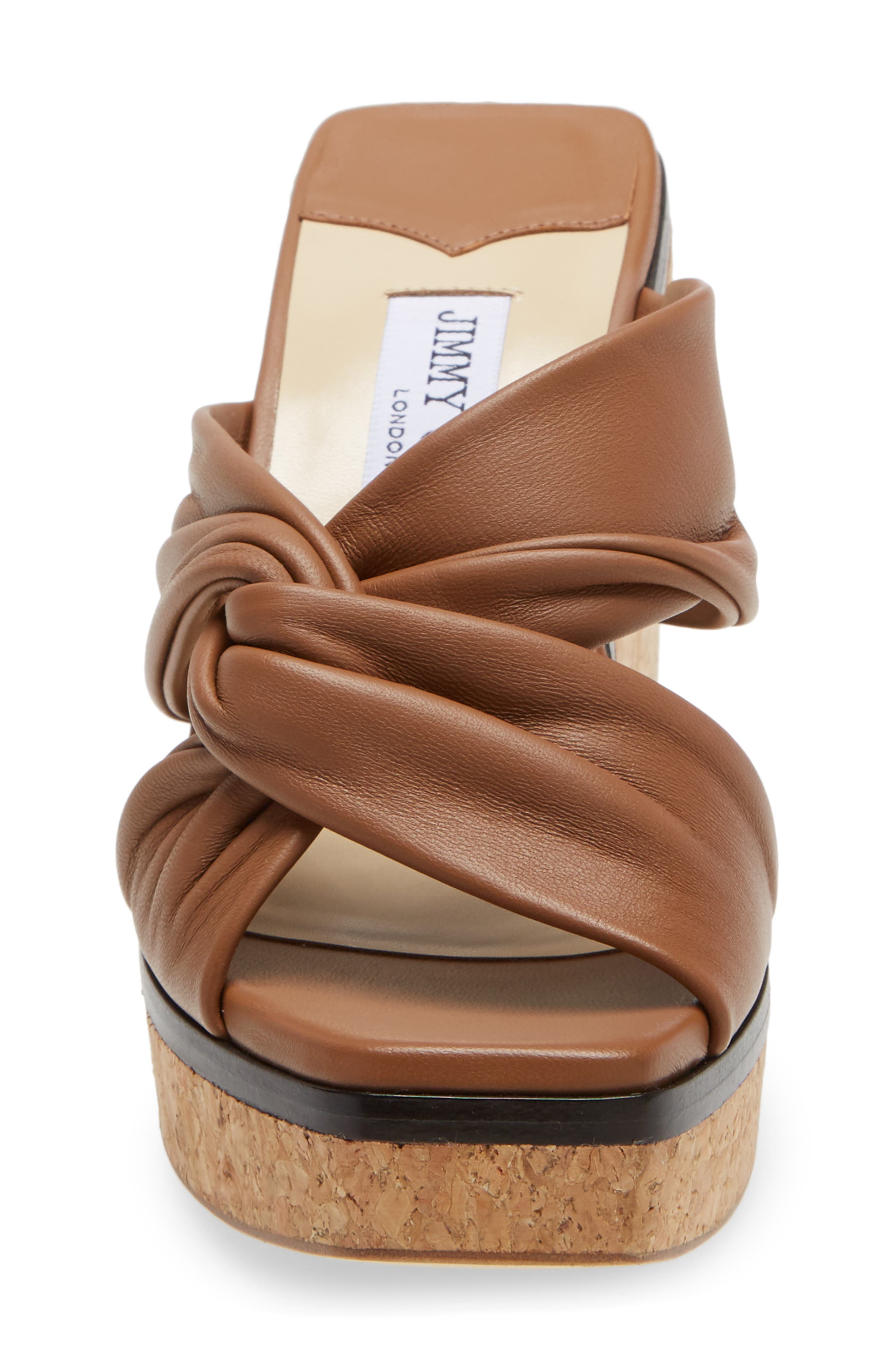 Jimmy Choo Narisa Twist Platform Wedge Sandal, Alternate, color, 