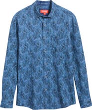 Johnston & Murphy XC+™ Motion Paisley Knit Button-Up Shirt