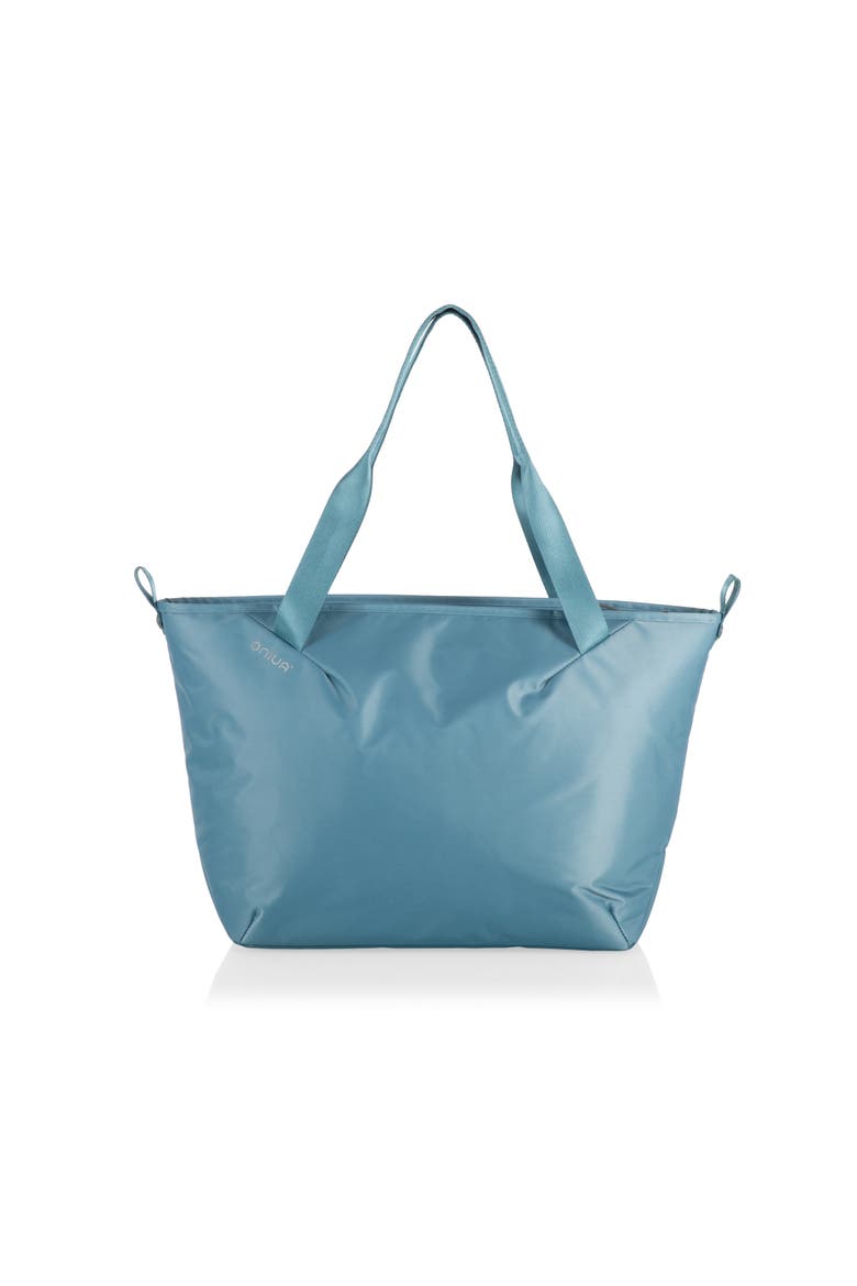 Tarana Recycled Cooler Tote Bag, Main, color, Aurora Blue