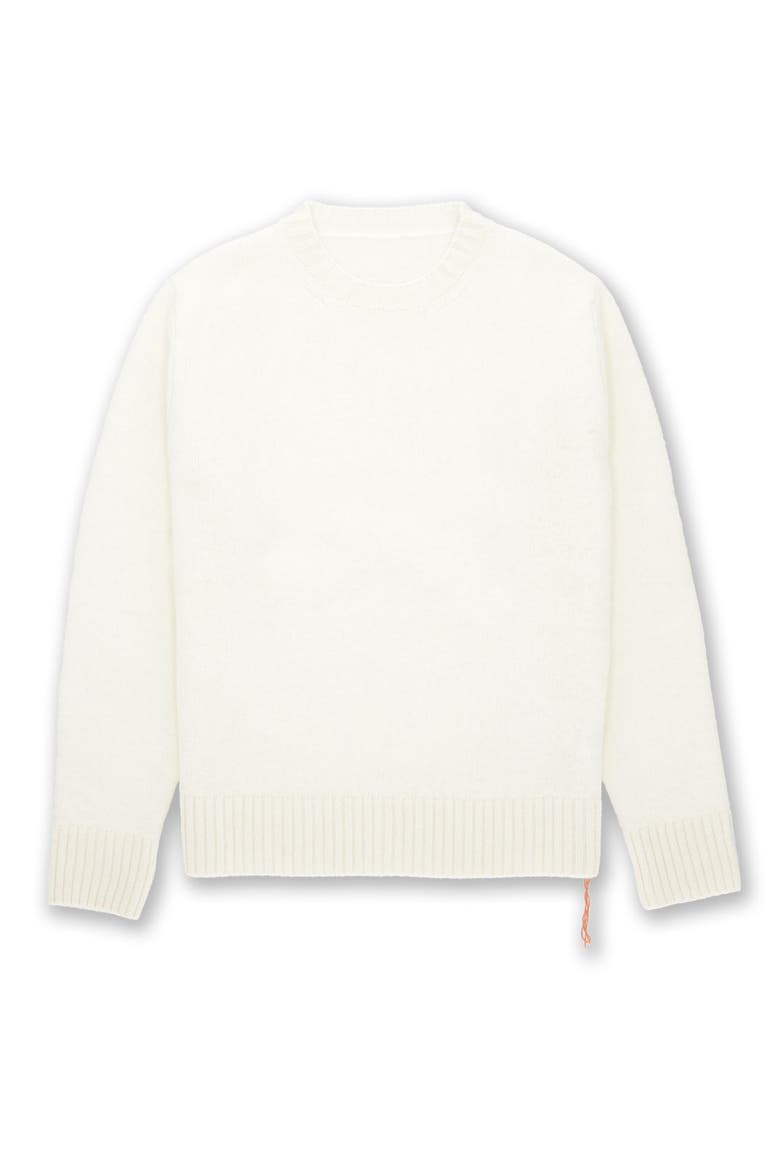 Skipper Merino Wool Crewneck Sweater, Main, color, OFF WHITE