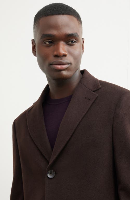 Nordstrom Cashmere Overcoat In Brown
