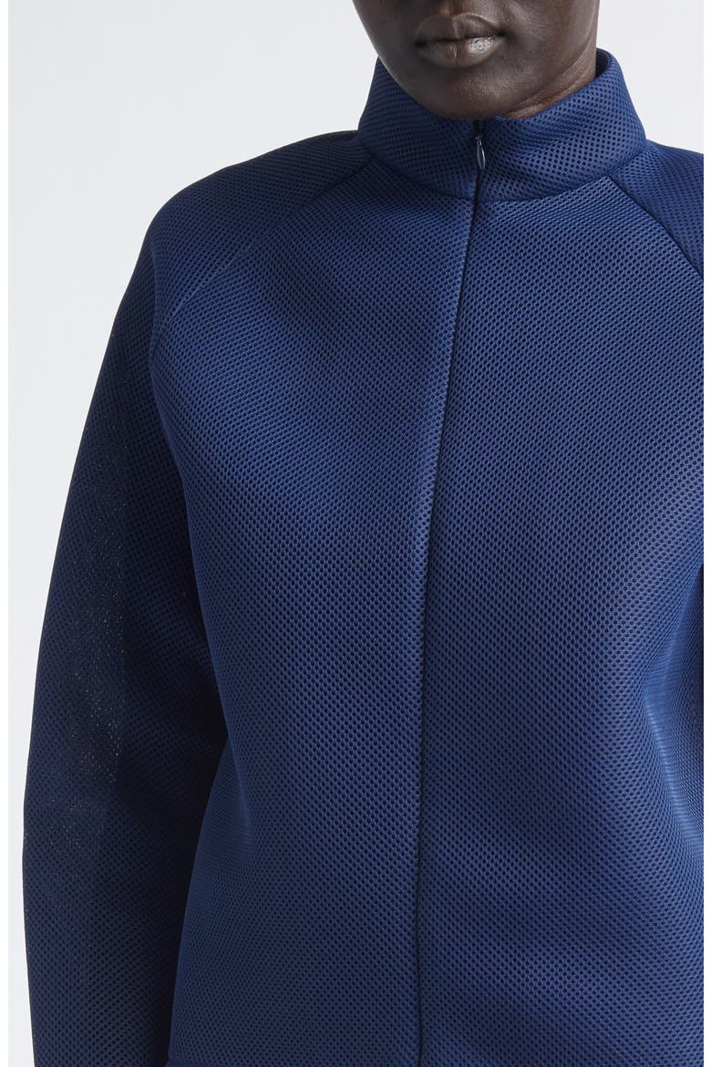 Lightweight Mesh Bomber Jacket, Alternate, color, NAVY MESH