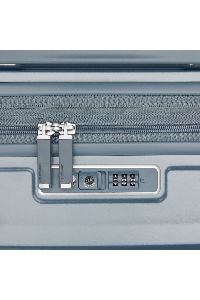Silhouette 18 Hardside Expandable 30" Checked Spinner Luggage, Alternate, color, Slate Blue
