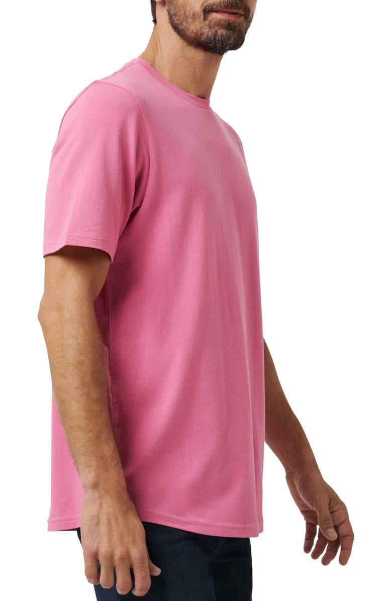 TravisMathew Cloud Crewneck T-Shirt, Alternate, color, Rose Wine