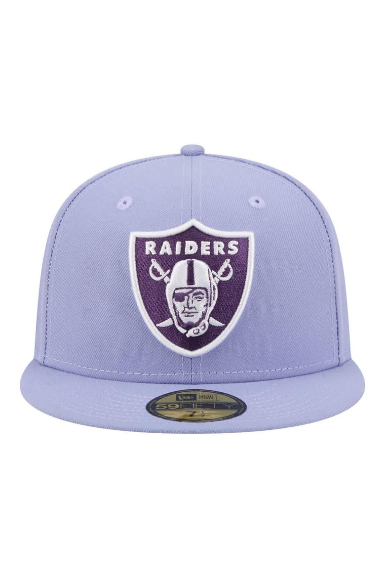 Men's New Era Light Purple Las Vegas Raiders Lavender Bloom 59FIFTY Fitted Hat, Alternate, color, Light Purple