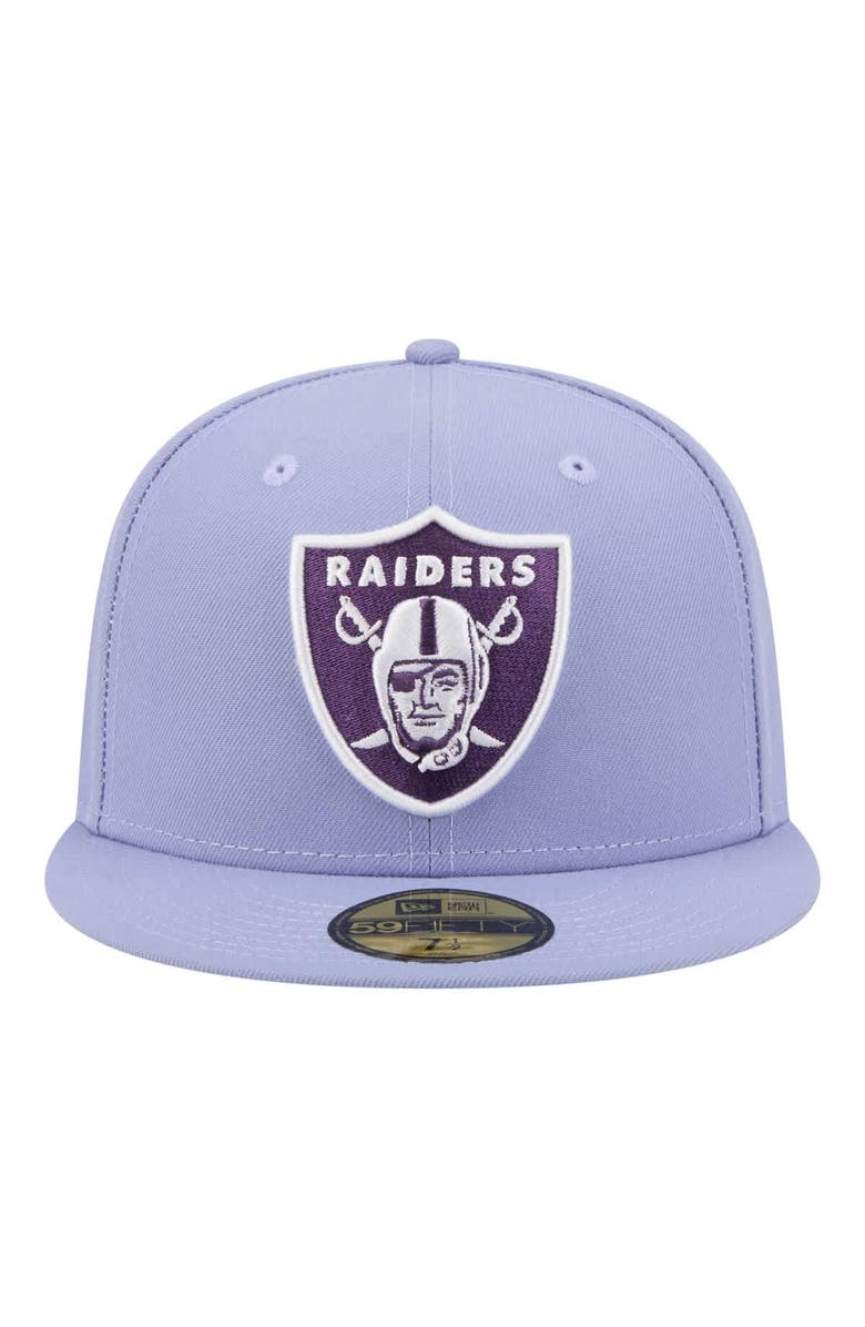 New Era Men's New Era Light Purple Las Vegas Raiders Lavender Bloom 59FIFTY Fitted Hat, Alternate, color, Light Purple