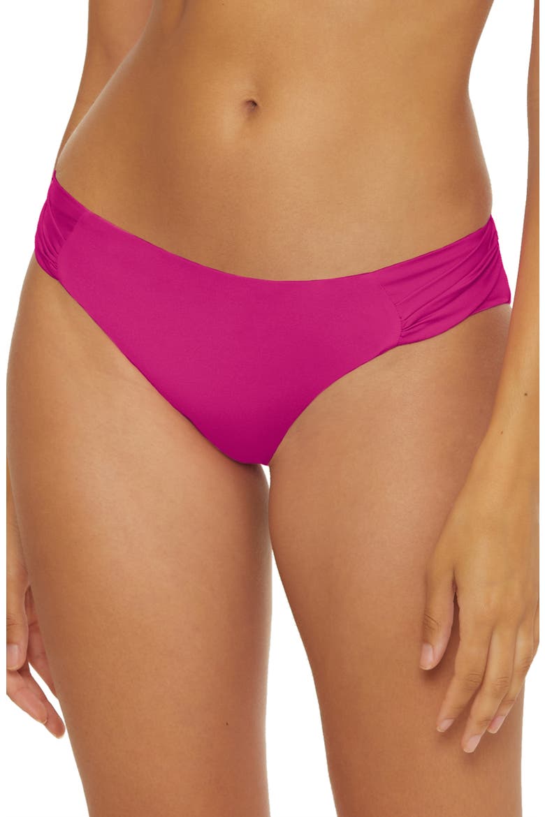 Monaco Side Tab Hipster Bikini Bottoms, Main, color, PINK