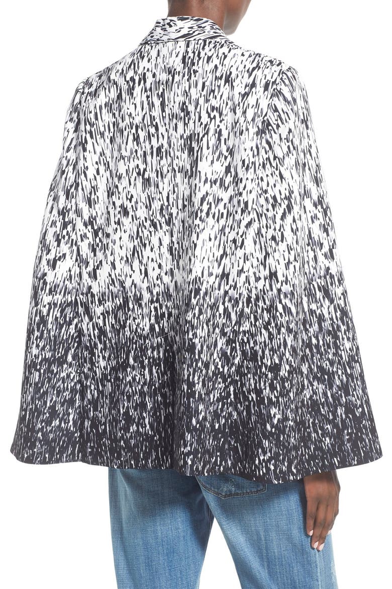 Cape Blazer, Alternate, color, BLACK/ WHITE
