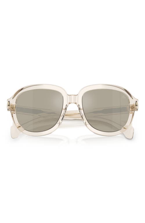 Moncler 54mm Aviator Sunglasses In White