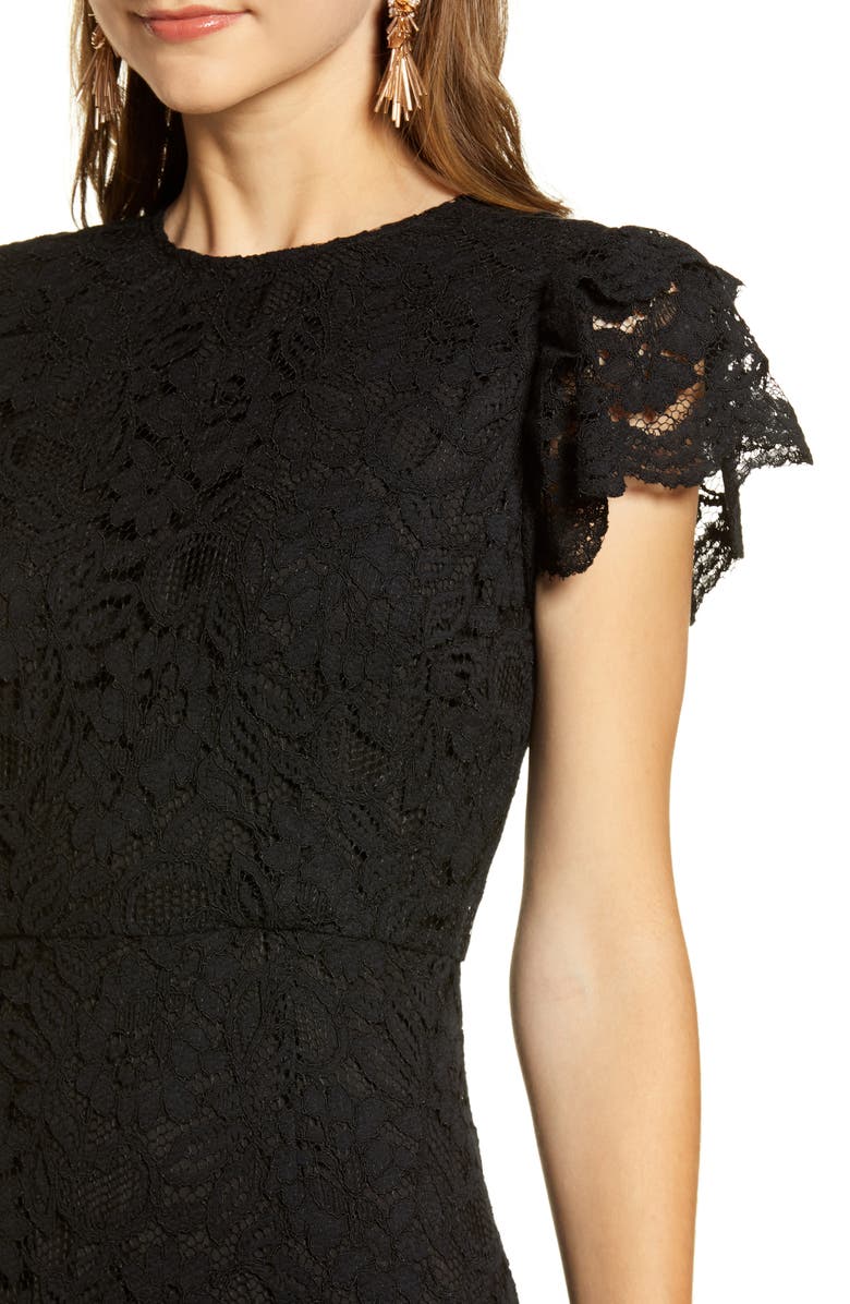 Rachel Parcell Lace Midi Dress, Alternate, color, 