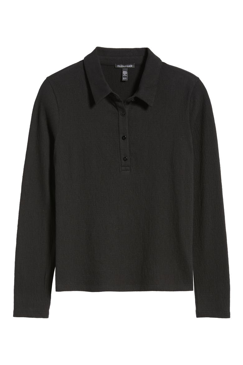 Slim Textured Henley, Alternate, color, BLACK
