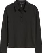 Eileen Fisher Slim Textured Henley