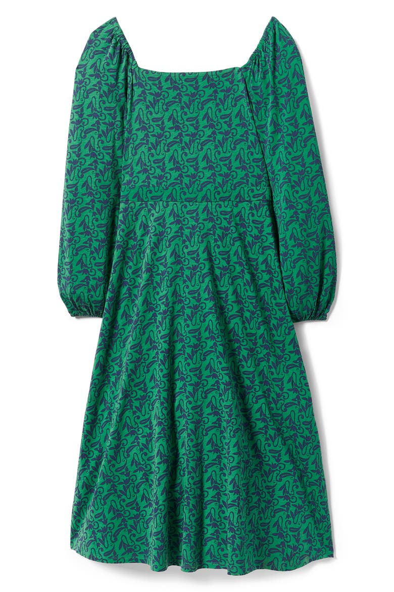 Floral Long Sleeve Jersey Midi Dress, Alternate, color, GLADE PAISLEY MEADOW