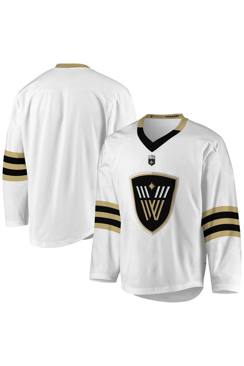 Men's White/Black Vancouver Warriors Replica Jersey, Main, color, White