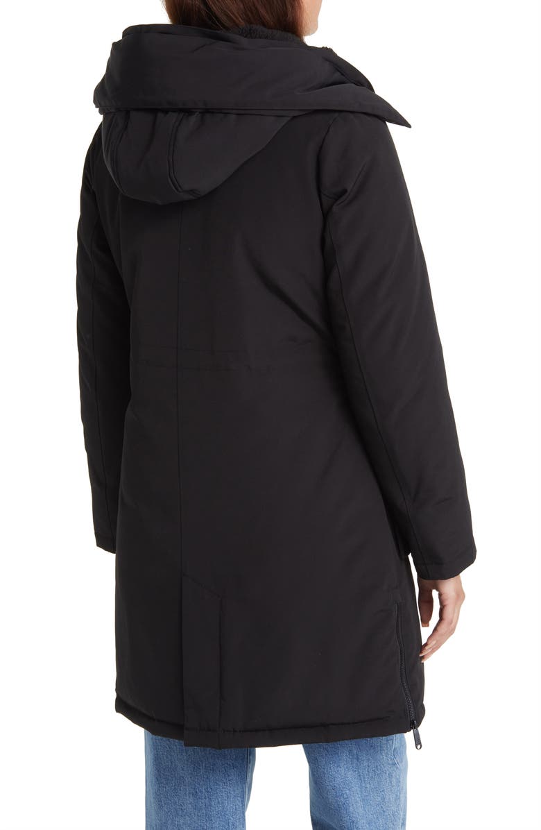 Sam Edelman Faux Fur Trim Parka, Alternate, color,